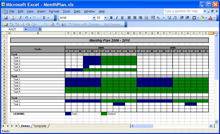 weekly planner template. OfficeHelp - Template (00031)