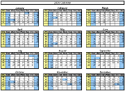 Traditional Calendars for Excel