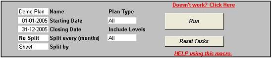 Header Input Fields