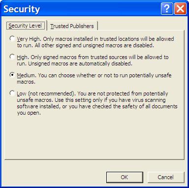 Macro security levels