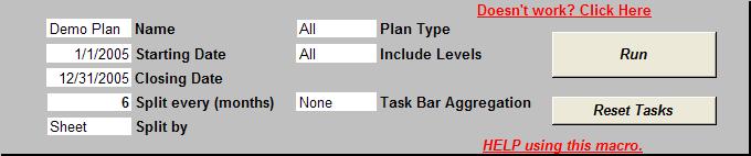 Header Input Fields