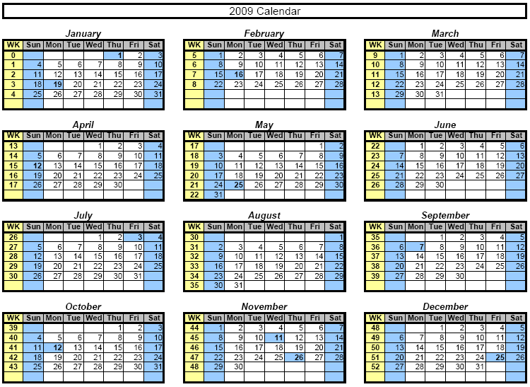 2014 Monthly Calendar Template Excel